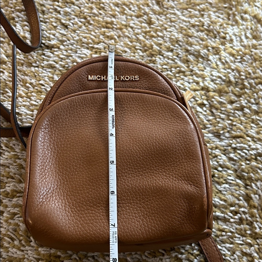 Michael Kors Tan Leather Backpack - Picture 4 of 6